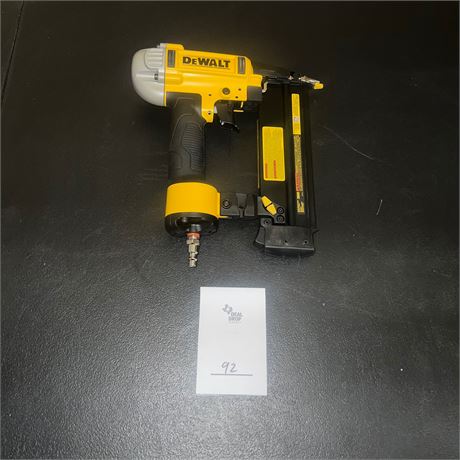 Retail $129.00 DEWALT 18-Gauge Pneumatic Brad Nailer