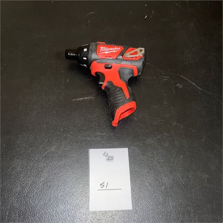 Retail $89.00 Milwaukee M12 1/4 in. Hex Screwdriver Tool Only