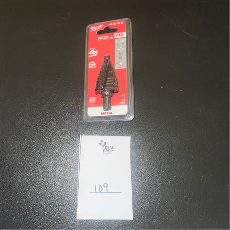 Retail $74.97 Milwaukee 7/8 in. - 1-3/8 in. Step Drill Bit