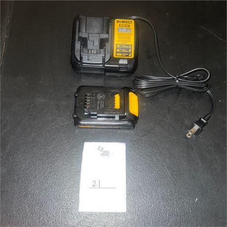Retail $89.00 Dewalt 20V Battery with Charger