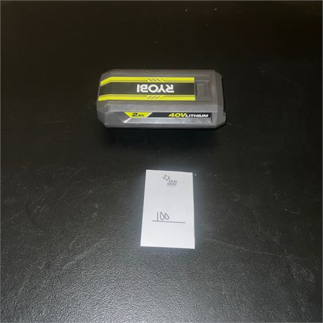 Retail $119.00 RYOBI 40V 2.0 Ah Battery